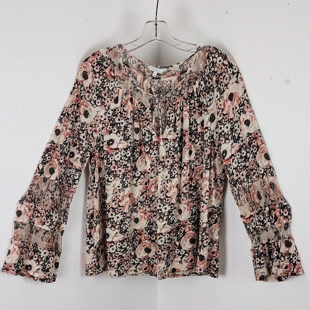 Lucky Brand Floral Peasant XL Top